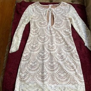 For the love of lemons white lace dress